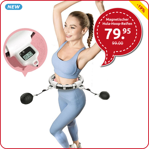 Magnetischer Hula-Hoop-Reifen für Taillenumfang Ø 60-115 cm