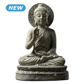 Statue «Buddha», H 36 cm, argenté