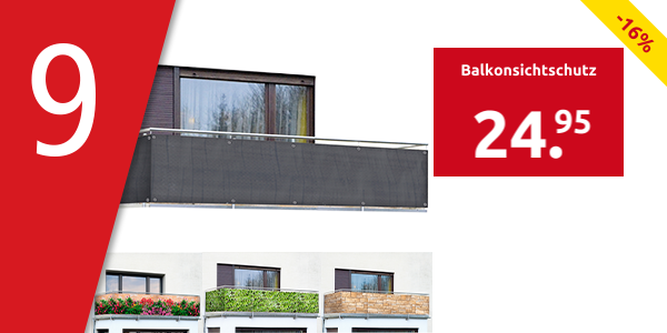 Balkonsichtschutz, anthrazit