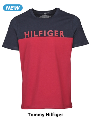TOMMY HILFIGER T-Shirt, rot/schwarz