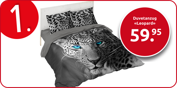 Duvetanzug «Leopard» 160 x 210 cm