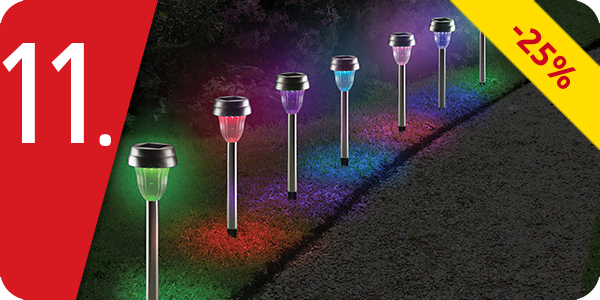 Solarlampen «Multicolor», 10 Stück