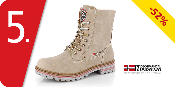 Geographical Norway, Damen-Stiefeletten, beige