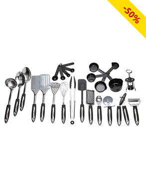 Küchenhelferset, 25er-Set, aus Edelstahl