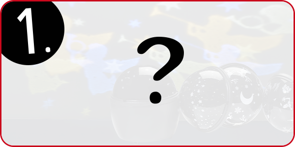 LED-Nachtlicht-Kaleidoskop, 4 Motive