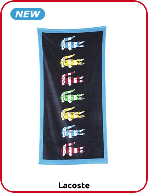 Lacoste Strandtuch «Bayadère III», 90 x 180 cm