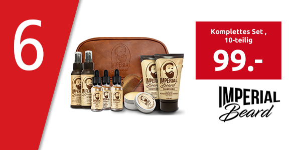 Imperial Beard Komplettes Set mit Aufbewahrungsbeutel, 10-teilig
