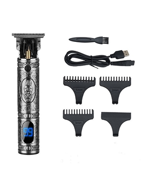 Ultrapräziser Haarschneider «Hair Clipper», mit Bildschirm, silberfarben