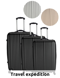 Kofferset «Locarno», 3-teilig, schwarz