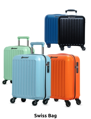 Swiss Bag Koffer «Cabine», H 45 cm, 32 l, light, orange