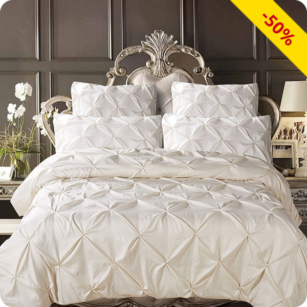 Duvetanzug «Sara» 160 x 210 cm, elfenbein