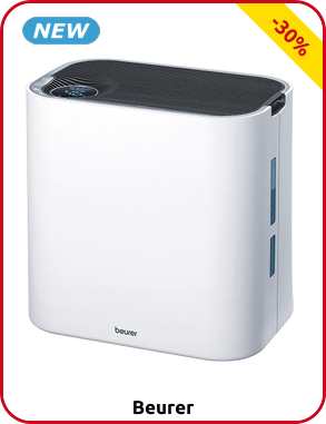 Beurer Luftreiniger «LR330», für bis zu 35 m2, mit beleuchtetem Bedienpanel