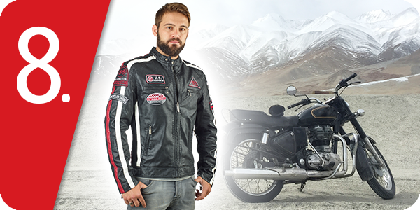 Herren-Jacke im Leder-Look, schwarz