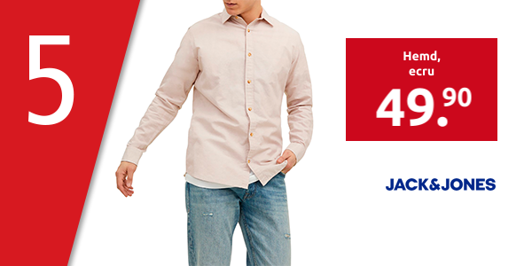 JACK & JONES Hemd, ecru