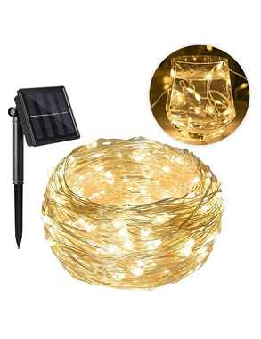 Solar-LED Lichterkette, 32 m, warmweiss