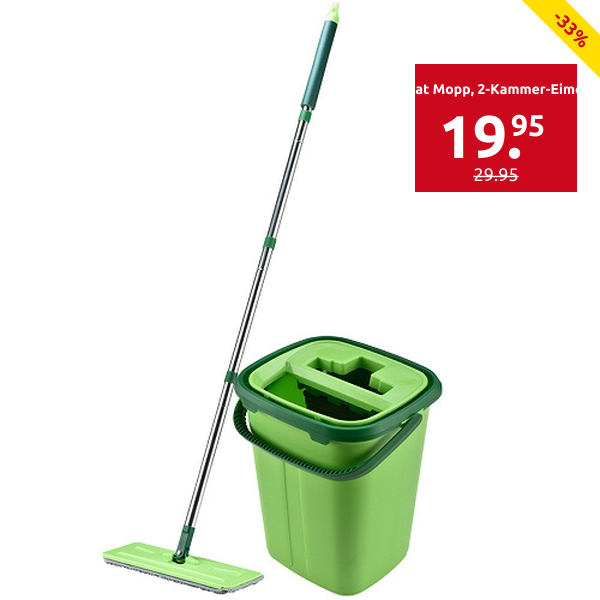 Flat Mopp, 2-Kammer-Eimer