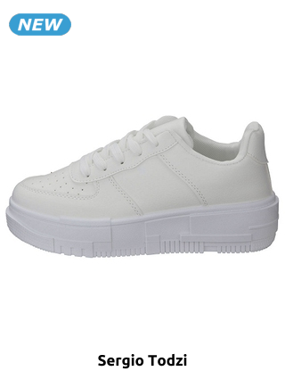 Sergio Todzi Damensneakers mit Plateausohle in Weiss