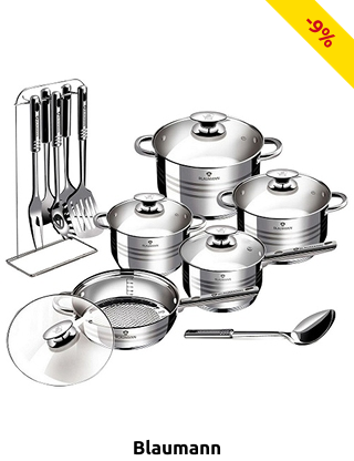 Blaumann Kochgeschirr, 17-teilig