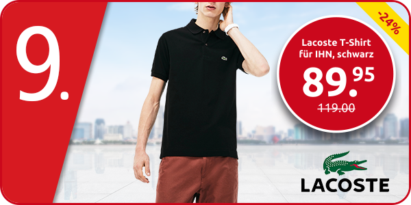 Lacoste T-Shirt für IHN, schwarz
