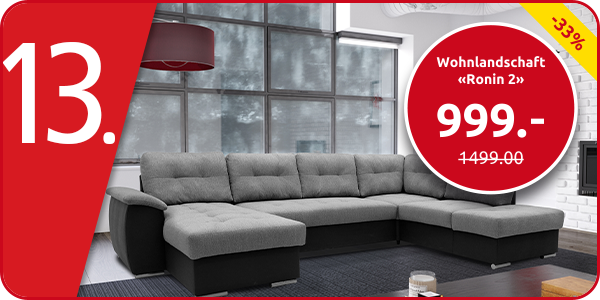Wohnlandschaft «Ronin 2» mit Gästebettfunktion