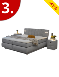Boxspringbett «Perrine», feste Matratze