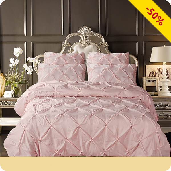 Duvetanzug «Sara», 160 x 210 cm, rosa