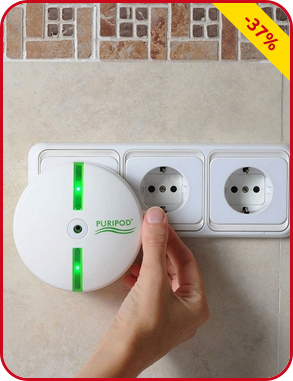 Puripod®  Ionen-Luftreiniger gegen Bakterien und Viren