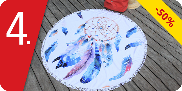 Strandtuch rund «Traumfänger»,  Ø 150 cm