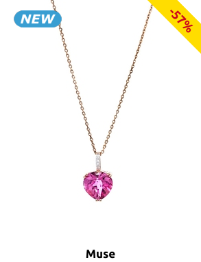 MUSE Anhänger «Royalia», Diamanten/Topas/Roségold