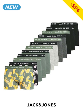 JACK&JONES Boxer, 12er-Pack, camouflage