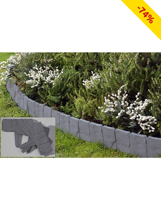 Beetumrandungen in Stein-Optik, 10 Stück