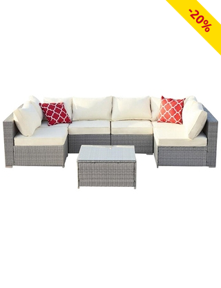 Lounge Set «Arena», 23-teilig, grau