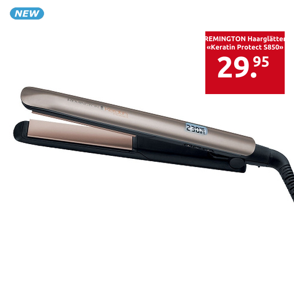 REMINGTON Haarglätter «Keratin Protect S850», bereit in 15 Sek.