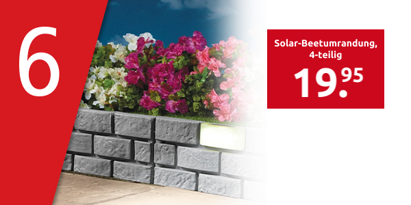 Solar-Beetumrandung, 4-teilig