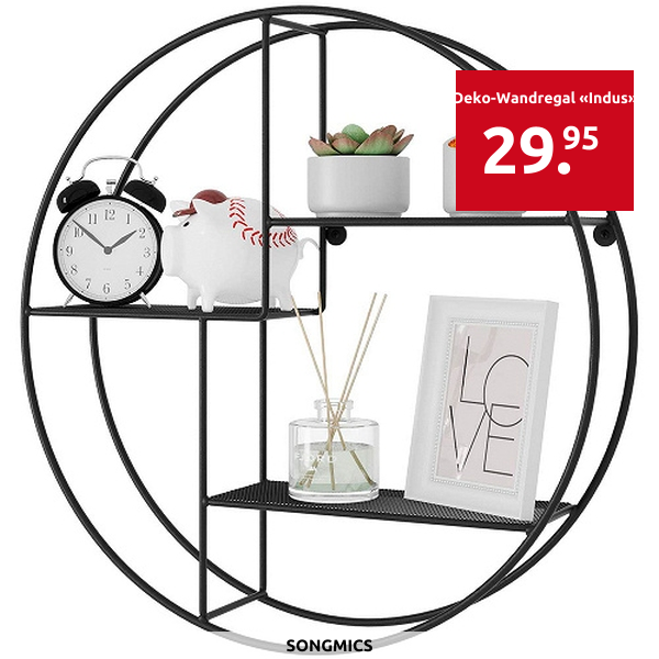 Deko-Wandregal «Indus», Ø 55 cm