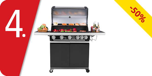 Ohmex Barbecue Gasgrill 5B, schwarz