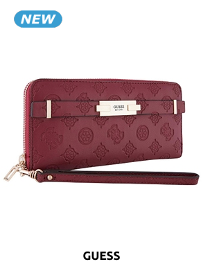 GUESS Portemonnaie «Bea», weinrot