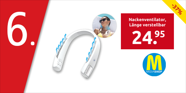 Nackenventilator «Cool 2 Go», Länge verstellbar 15 - 42 cm