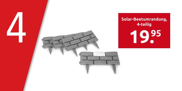 Solar-Beetumrandung, 4-teilig