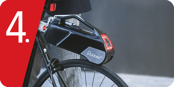 Rubbee X, Elektro-Velo-Umrüstungssatz, abnehmbar, inkl. 1 Akku