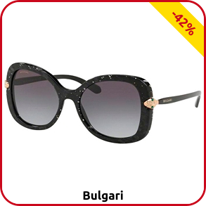Bulgari Schmetterlings-Sonnenbrille für SIE, schwarz