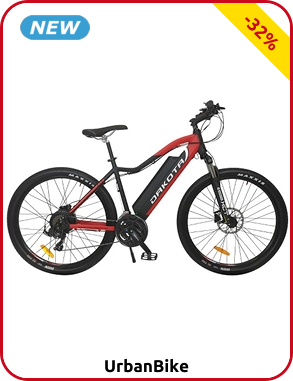 UrbanBike Elektrovelo «Dakota», rot, Rad 29"