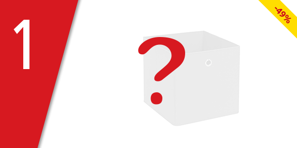 Aufbewahrungsbox aus Vlies, grau