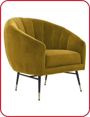 Sessel «Britney»,  B 80 cm, gelb