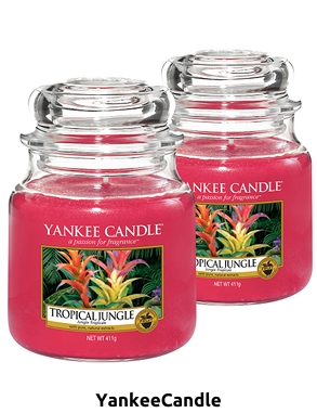 YANKEE CANDLE Duft-Kerzen «Tropical Jungle», 2 Stück