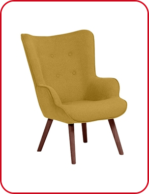 Sessel «Zaven», B 80 cm, senf