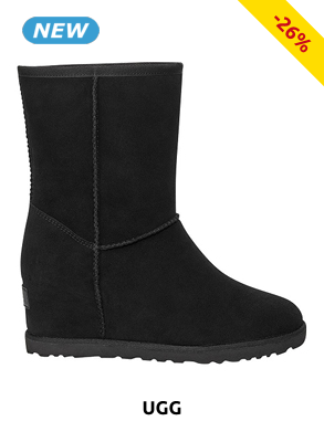 UGG Plateau-Stiefeletten «Classic», schwarz