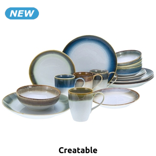 CreaTable Tafelservice «Cascade», 16-teiliges Set für 4 Personen