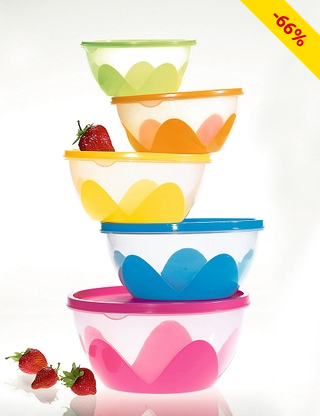 Frischhaltedosen, 5 Grössen