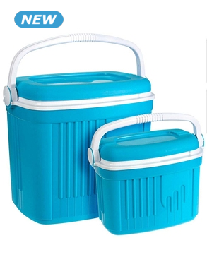 Kühlboxen, 2er-Set, 8 l und 32 l, blau